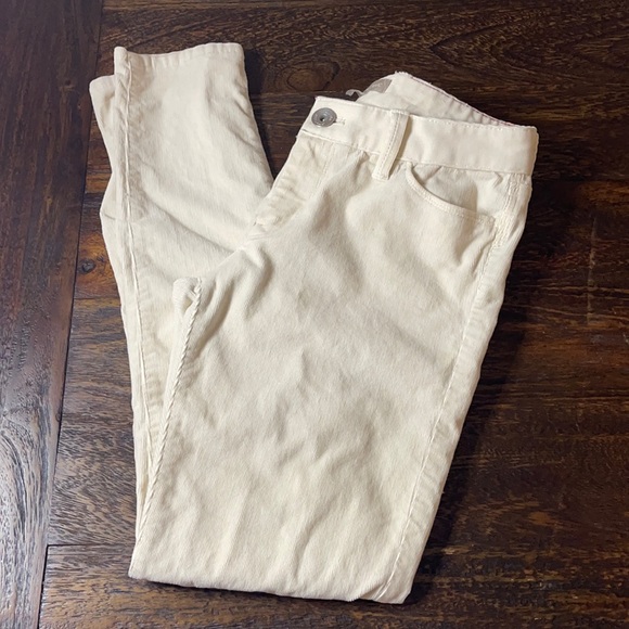 Women’s Banana Republic Winter White Corduroy Pants (0102) - Picture 1 of 4